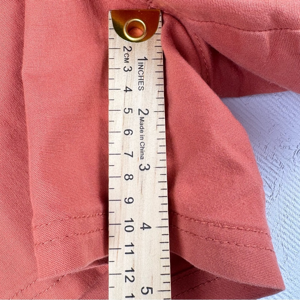 PrAna Organic Cotton Burnt Orange Elle Hiking Shorts Women's Sz 12 - Picture 7 of 8